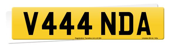 Registration number V444 NDA